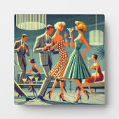 Plaque Photo Mid Century Modern Martini Dance Cocktail Party (Devant)