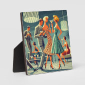 Plaque Photo Mid Century Modern Martini Dance Cocktail Party (Recto)