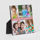 Plaque Photo Mignon Nous Vous Aimons Grand-mère 4 Photo Collage (Recto)