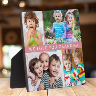 Plaque Photo Mignon Nous Vous Aimons Grand-mère 4 Photo Collage