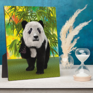 Plaque Photo Mignon ours panda kawaii amoureux des animaux cade