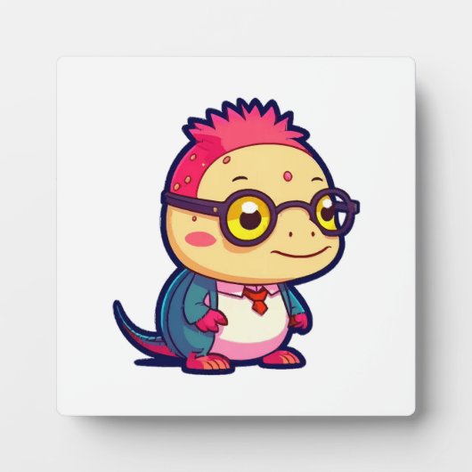 Plaque Photo mignon philosophe axolotl (Devant)
