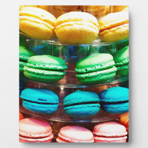 Plaque Photo Mignonne dessert coloré Français Macaron
