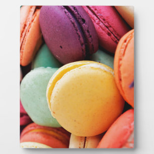 Plaque Photo Mignonne dessert coloré Français Macaron