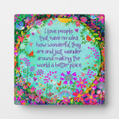 Plaque Photo Mignonne I Love People Inspirational Plutôt Amusan (Devant)