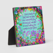 Plaque Photo Mignonne I Love People Inspirational Plutôt Amusan (Recto)