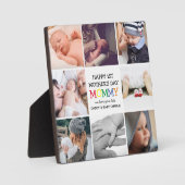 Plaque Photo Mignonne maman Fête des Mères Maman | Collage de p (Recto)