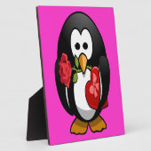 Plaque Photo Mignonne Saint Valentin Pingouin Drôle Drôle Carto (Côté)