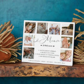 Plaque Photo Mimi Définition Script Photo Collage Keepsaké (Côté)