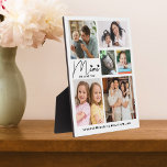 Plaque Photo Mimi We Love You Grandkids Names 6 Photo Collage<br><div class="desc">Customisé Mimi image cadre plaque avec les noms des petits-enfants et les photos des petits-enfants.Fait un cadeau spécial,  mémorable et unique pour les vacances,  anniversaire,  grand-parents jour,  mère jour et Noël.</div>