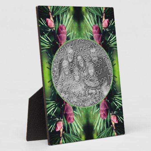 Plaque Photo Miniature Pine Côtes Ajouter Votre Propre Photo (Côté)