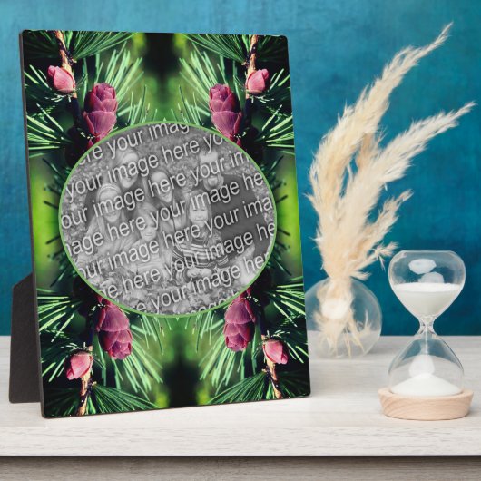 Plaque Photo Miniature Pine Côtes Ajouter Votre Propre Photo (Côté)