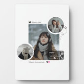 Plaque Photo Minimal Winter Aesthetic Photo Collage (Devant)