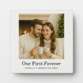 Plaque Photo Minimalist Photo Personalized Text Keepsake (Devant)
