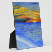 Plaque Photo Miracle du coucher du soleil (Côté)