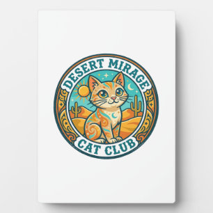Plaque Photo Mirage du désert Chat Idée cadeau pour maman de ch