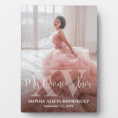 Plaque Photo Mis XV Años Quinceañera Photo 15th Birthday (Devant)