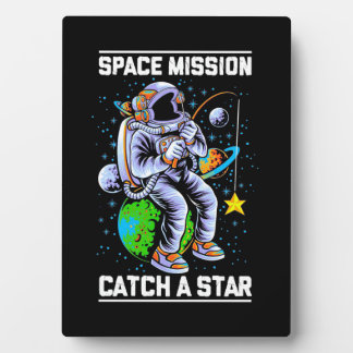 Plaque Photo Mission spatiale astronaute Attraper une étoile