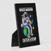 Plaque Photo Mission spatiale astronaute Attraper une étoile (Côté)