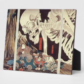 Plaque Photo Mitsukini Defying the Skeleton Specter, vers 1845 (Côté)