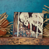 Plaque Photo Mitsukini Defying the Skeleton Specter, vers 1845 (Côté)