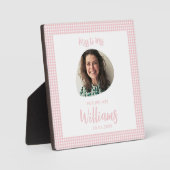 Plaque Photo Mlle à Mme Bride Future Mme Boho Fête des mariées (Recto)