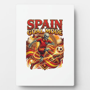 Plaque Photo Mode squelette de but de l'Espagne Nations striker