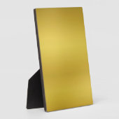 Plaque Photo Modèle Arrière - plan personnalisé Blank Gold (Côté)