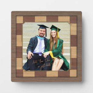 Plaque Photo Modèle de cadre photo Chessboard. Cadeau du joueur