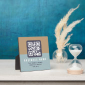 Plaque Photo Modèle de code QR moderne éditable | Couleurs asso (Insitu)