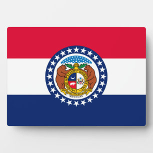 Plaque Photo Modèle de drapeau d'État du Missouri