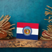 Plaque Photo Modèle de drapeau d'État du Missouri (Côté)