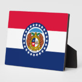 Plaque Photo Modèle de drapeau d'État du Missouri (Côté)