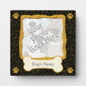 Plaque Photo Modèle de photo de chien Présentation de souvenir  (Devant)