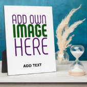 PLAQUE PHOTO MODÈLE DE TEXTE D'IMAGE BLANCHE SIMPLE MODERNE (Côté)