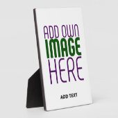 PLAQUE PHOTO MODÈLE DE TEXTE D'IMAGE BLANCHE SIMPLE MODERNE (Côté)