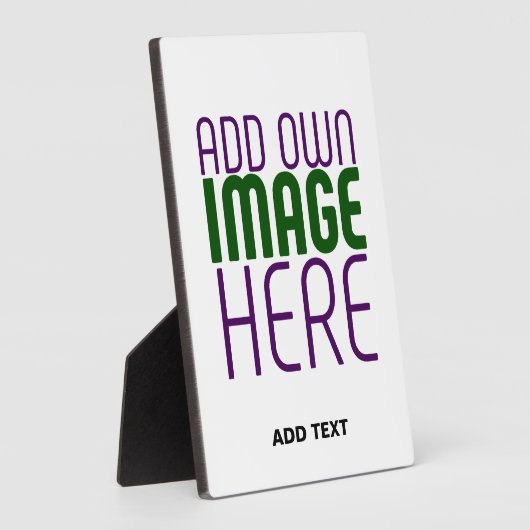 PLAQUE PHOTO MODÈLE DE TEXTE D'IMAGE BLANCHE SIMPLE MODERNE (Côté)