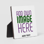 PLAQUE PHOTO MODÈLE DE TEXTE D'IMAGE BLANCHE SIMPLE MODERNE (Recto)