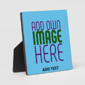 PLAQUE PHOTO MODÈLE DE TEXTE D'IMAGE BLEU SKY SWAG MODERNE MODI (Recto)