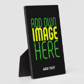 PLAQUE PHOTO MODÈLE DE TEXTE D'IMAGE NOIRE SIMPLE ET MODERNE (Côté)