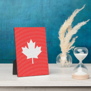 Plaque Photo Modèle Knit Maple Leaf Tricot Motif