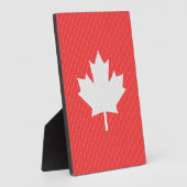 Plaque Photo Modèle Knit Maple Leaf Tricot Motif (Côté)