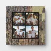 Plaque Photo Modèle photo d'écorce de bois rustique (Devant)