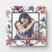 Plaque Photo Modèle photo Feuilles d'automne (Devant)