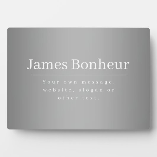 Plaque Photo Modèle promotionnel modifiable pour les entreprise (Devant)