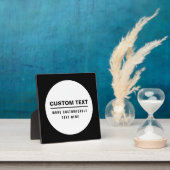 Plaque Photo Modèle texte personnalisé en gras (Insitu)