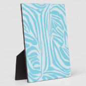 Plaque Photo Modèle Zèbre Bleu (Côté)