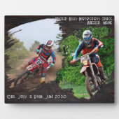 Plaque Photo Modèles photo de brosse en bois foncé (Devant)