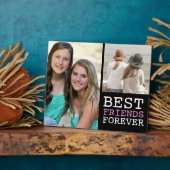 Plaque Photo Modern Best Friends Forever 2 Photo Collage (Côté)