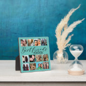Plaque Photo Modern Best Friends Turquoise Photo Collage (Insitu)